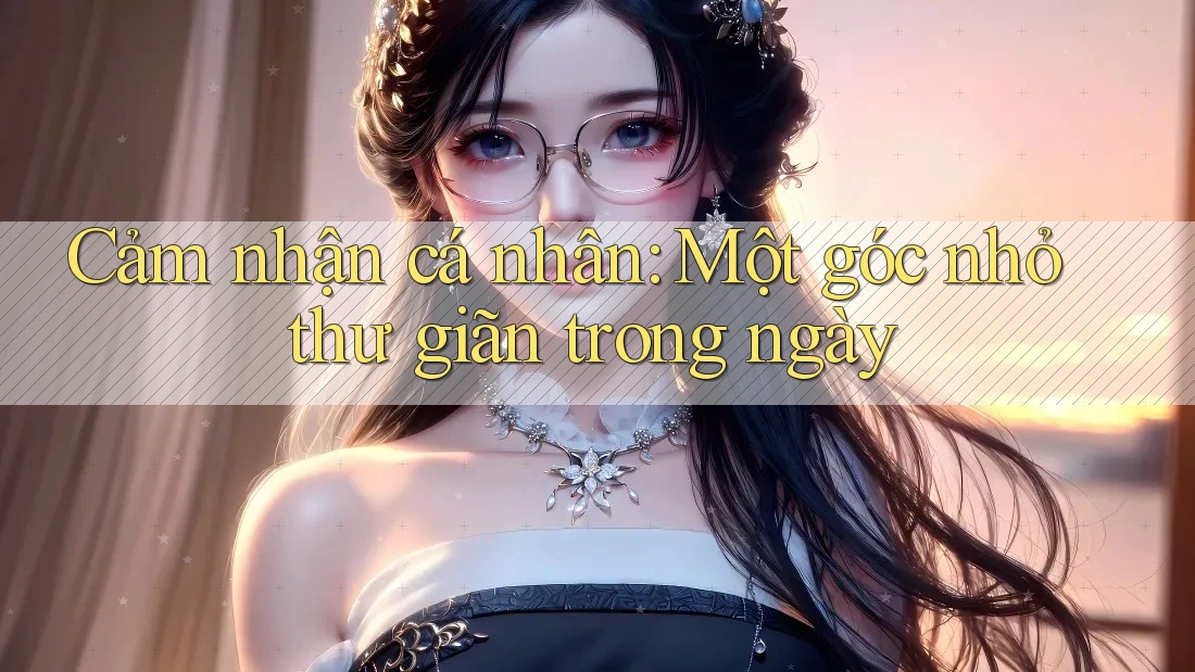 Cảm nhận cá nhân: Một góc nhỏ thư giãn trong ngày Cảm nhận cá nhân: Một góc nhỏ thư giãn trong ngày