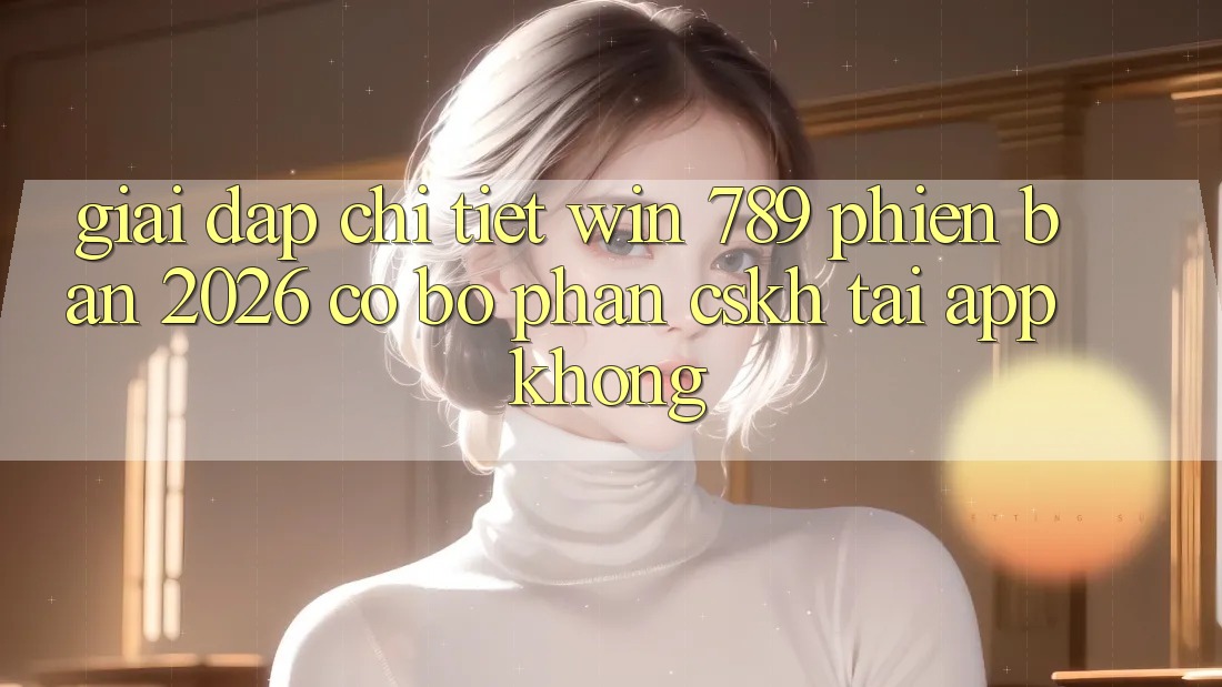 Giải Đáp Chi Tiết: Win 789 Phiên Bản 2026 Có Bộ phận CSKH Tải App Không?