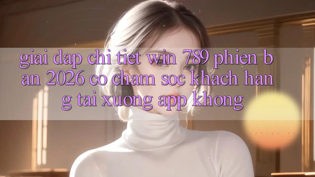 Giải Đáp Chi Tiết: Win 789 Phiên Bản 2026 Có Chăm sóc khách hàng Tải xuống App Không? Giải Đáp Chi Tiết: Win 789 Phiên Bản 2026 Có Chăm sóc khách hàng Tải xuống App Không?