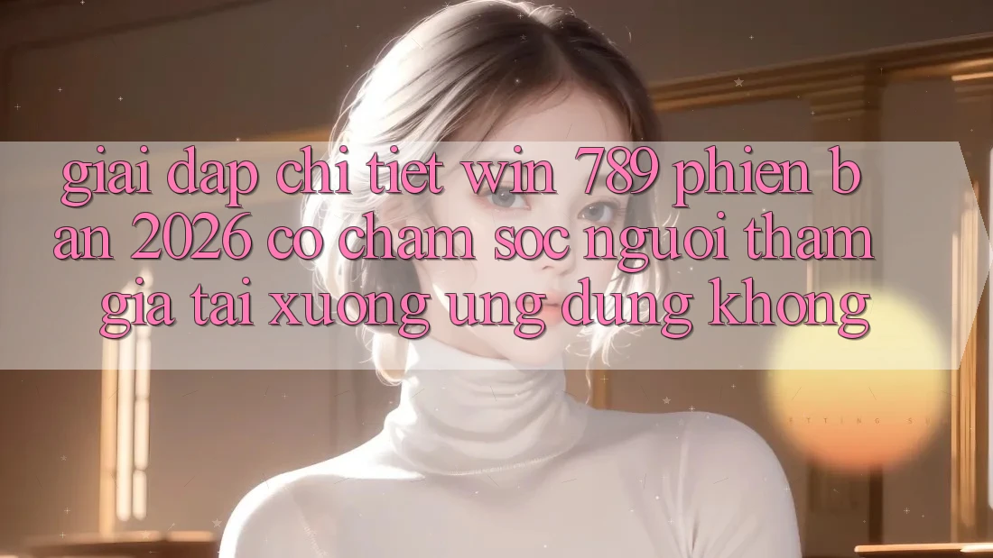 Giải Đáp Chi Tiết: Win 789 Phiên Bản 2026 Có Chăm sóc người tham gia Tải xuống Ứng Dụng Không? Giải Đáp Chi Tiết: Win 789 Phiên Bản 2026 Có Chăm sóc người tham gia Tải xuống Ứng Dụng Không?