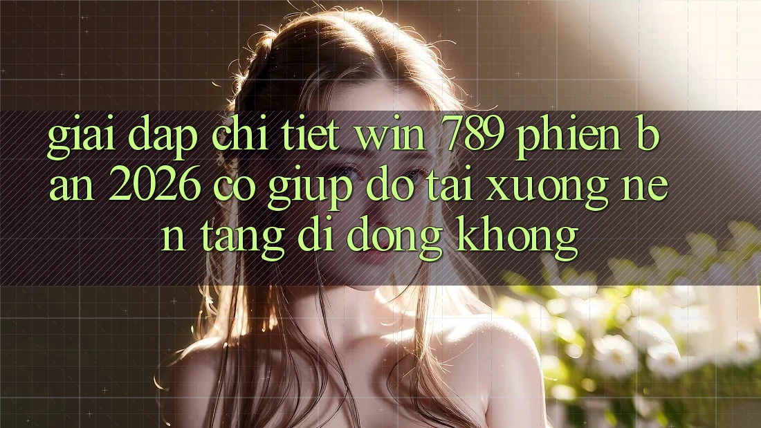 Giải Đáp Chi Tiết: Win 789 Phiên Bản 2026 Có Giúp đỡ Tải xuống Nền tảng di động Không?