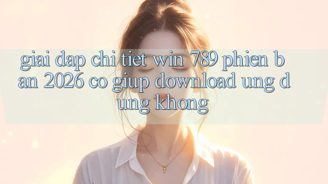 Giải Đáp Chi Tiết: Win 789 Phiên Bản 2026 Có Giúp Download Ứng Dụng Không? Giải Đáp Chi Tiết: Win 789 Phiên Bản 2026 Có Giúp Download Ứng Dụng Không?