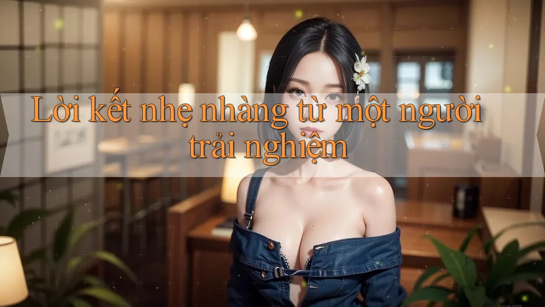 Lời kết nhẹ nhàng từ một người trải nghiệm Lời kết nhẹ nhàng từ một người trải nghiệm