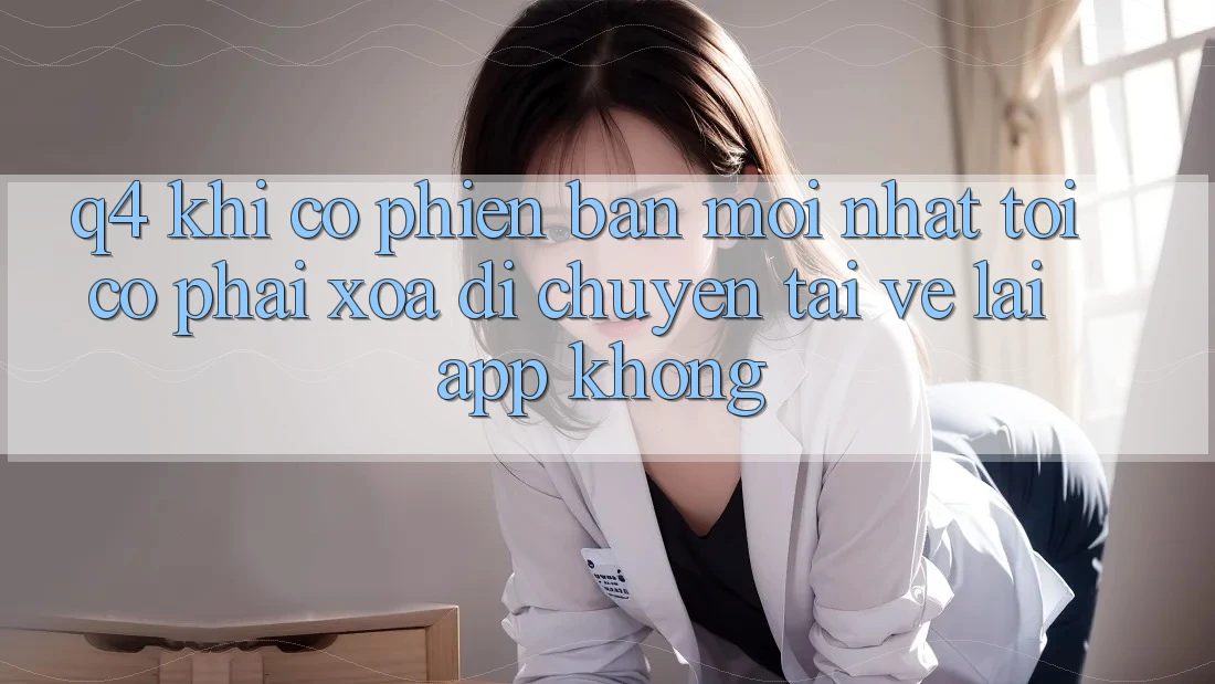 Q4: Khi có phiên bản mới nhất, tôi có phải xóa di chuyển tải về lại app không? Q4: Khi có phiên bản mới nhất, tôi có phải xóa di chuyển tải về lại app không?
